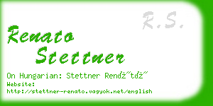 renato stettner business card